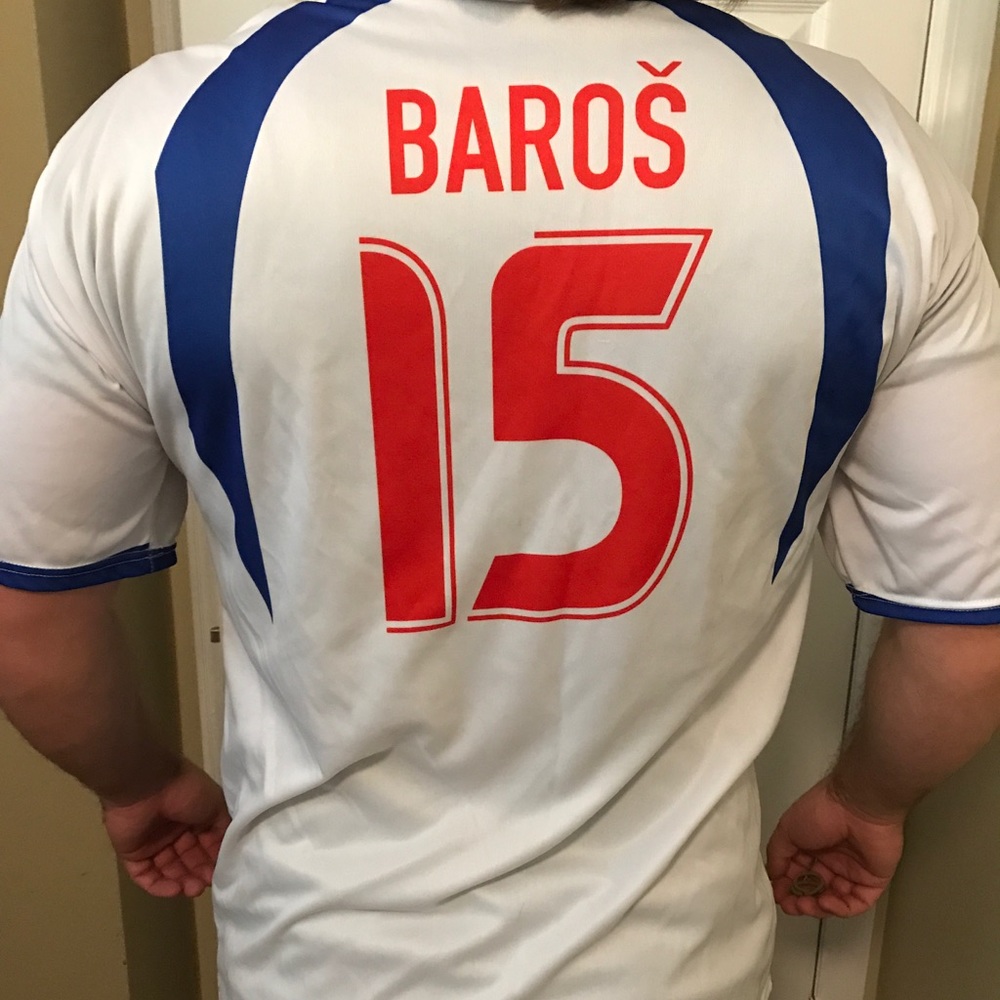 Men's BAROŠ  jersey polo.  Czech made.